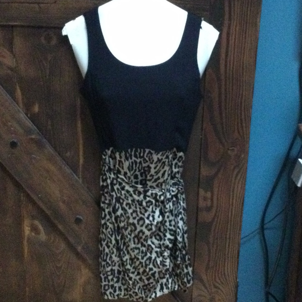 Alyn Paige Leopard cheetah animal print dress